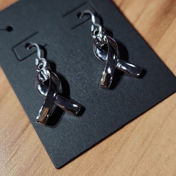 ✍️Handmade✍️ Support Ribbon Earring, Poem & Gift Box Set - Picture 2 of 11